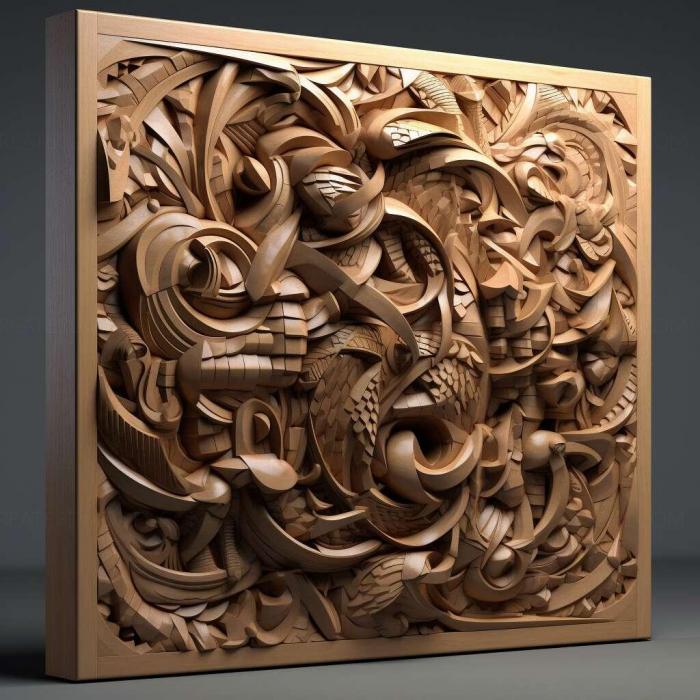 نموذج ثلاثي الأبعاد لآلة CNC 3D Art 